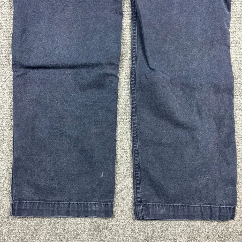 Carhartt Cargo Work Pants Mens 36x32 Blue Rugged Flex Relaxed Fit Canvas Utility